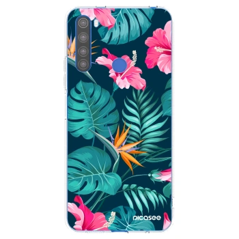 Picasee husă transparentă din silicon pentru Xiaomi Redmi Note 8T - Pink Monstera