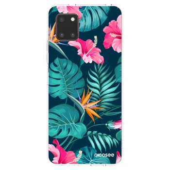 Picasee husă transparentă din silicon pentru Samsung Galaxy Note 10 Lite N770F - Pink Monstera