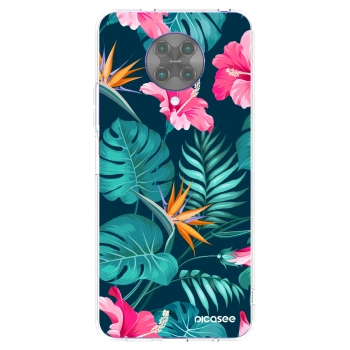 Picasee husă transparentă din silicon pentru Xiaomi Poco F2 Pro - Pink Monstera