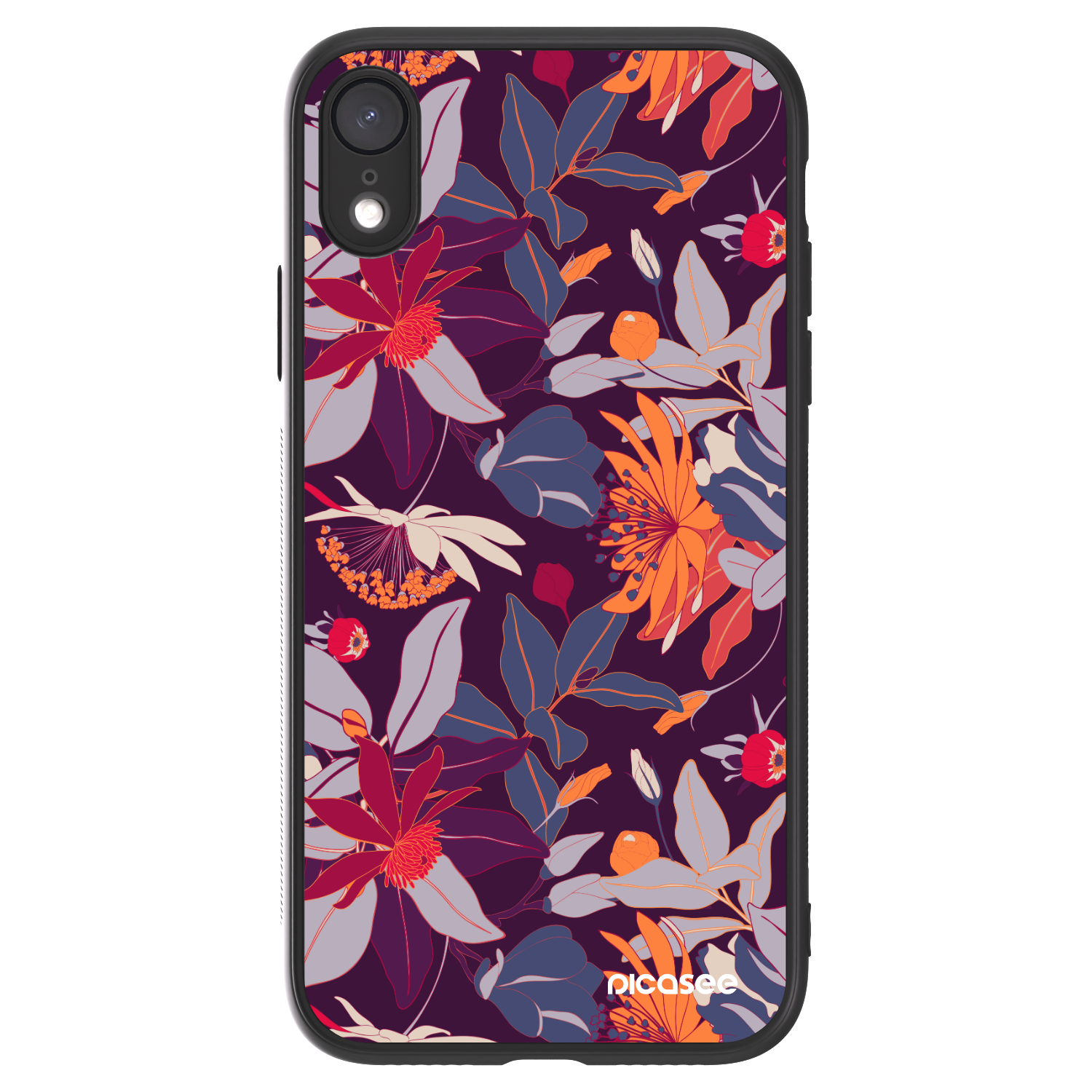 Picasee ULTIMATE CASE pentru Apple iPhone XR - Purple Leaf