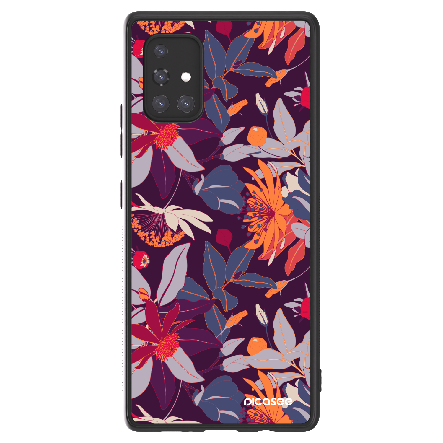 Picasee ULTIMATE CASE pentru Samsung Galaxy A71 A715F - Purple Leaf