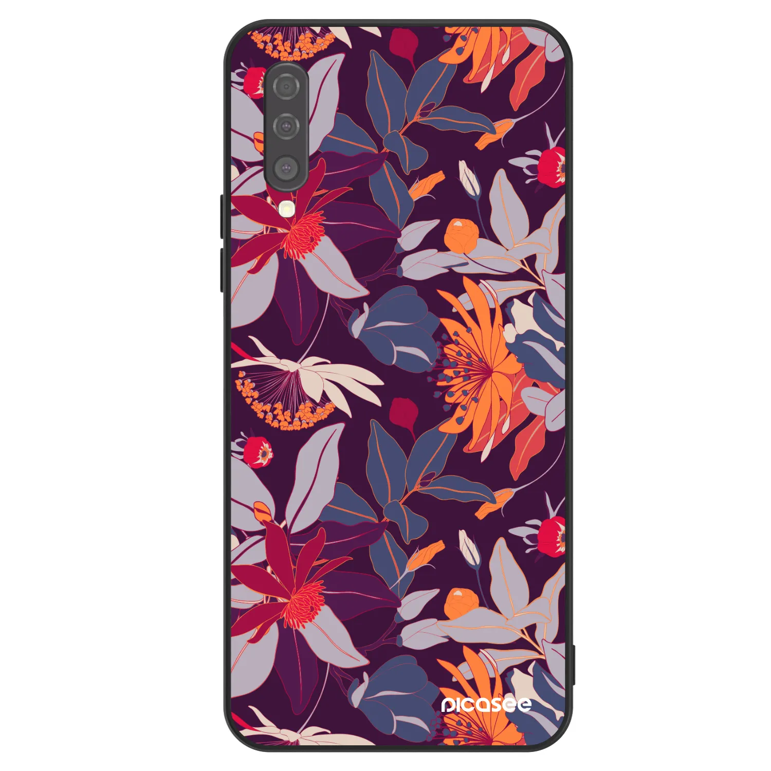 Picasee ULTIMATE CASE pentru Samsung Galaxy A50 A505F - Purple Leaf
