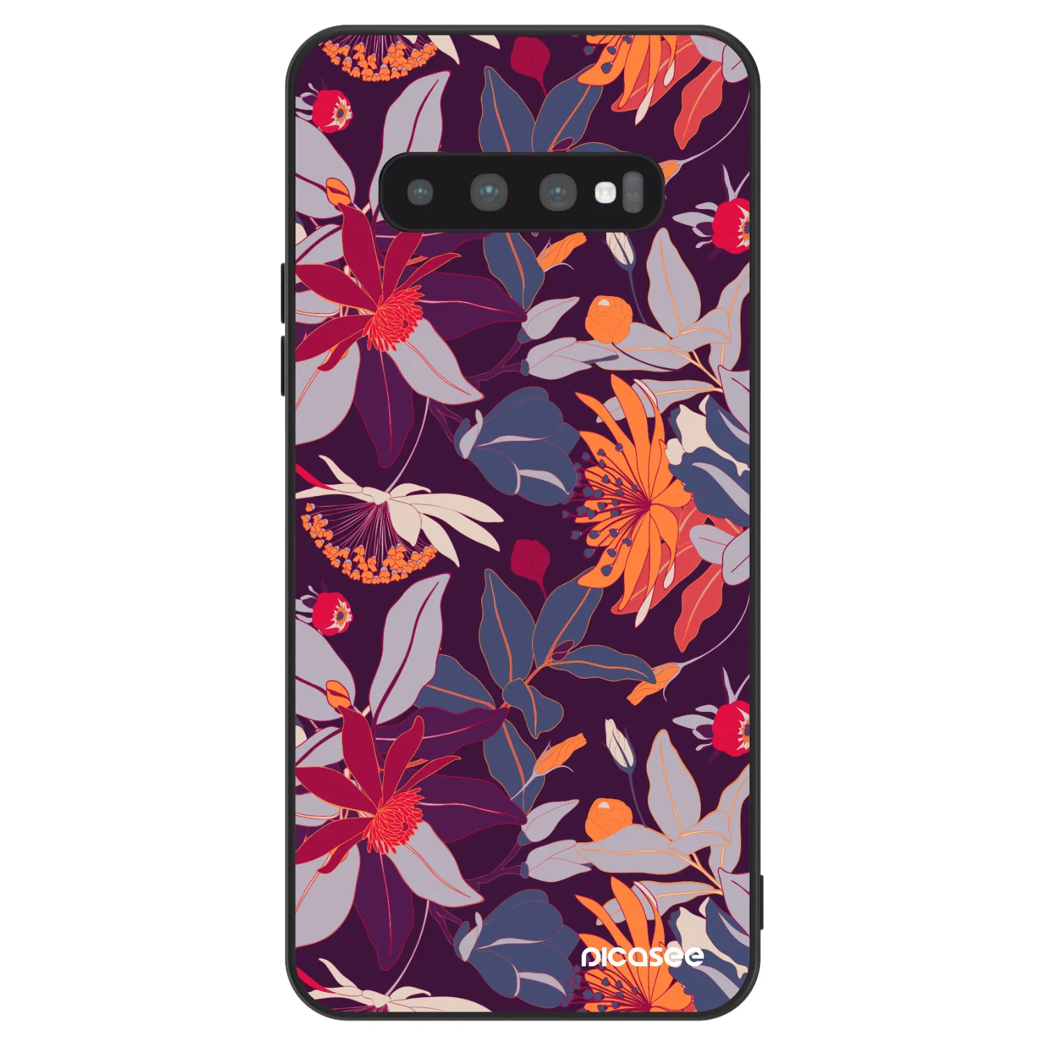 Picasee ULTIMATE CASE pentru Samsung Galaxy S10 G973 - Purple Leaf