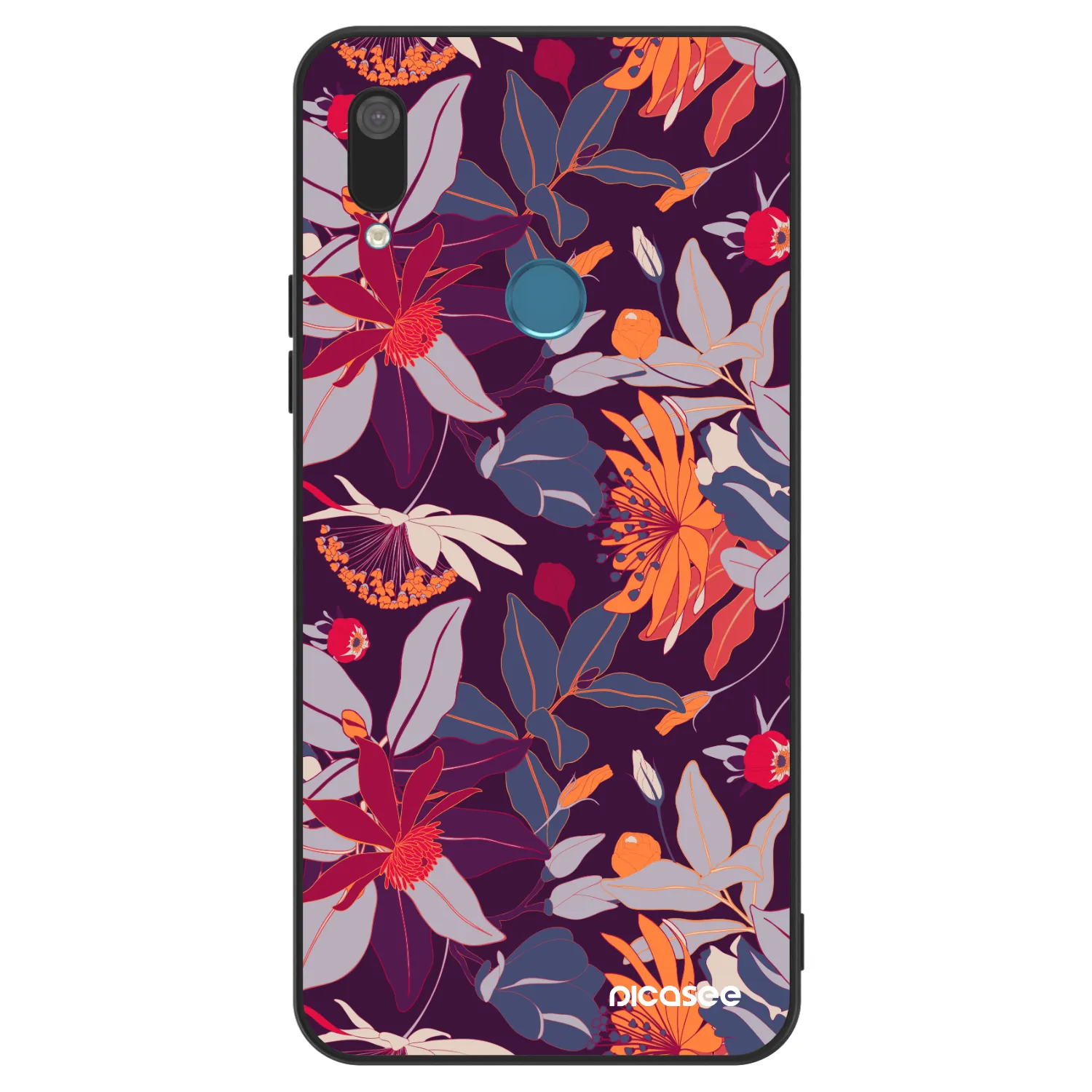 Picasee ULTIMATE CASE pentru Huawei Y7 2019 - Purple Leaf