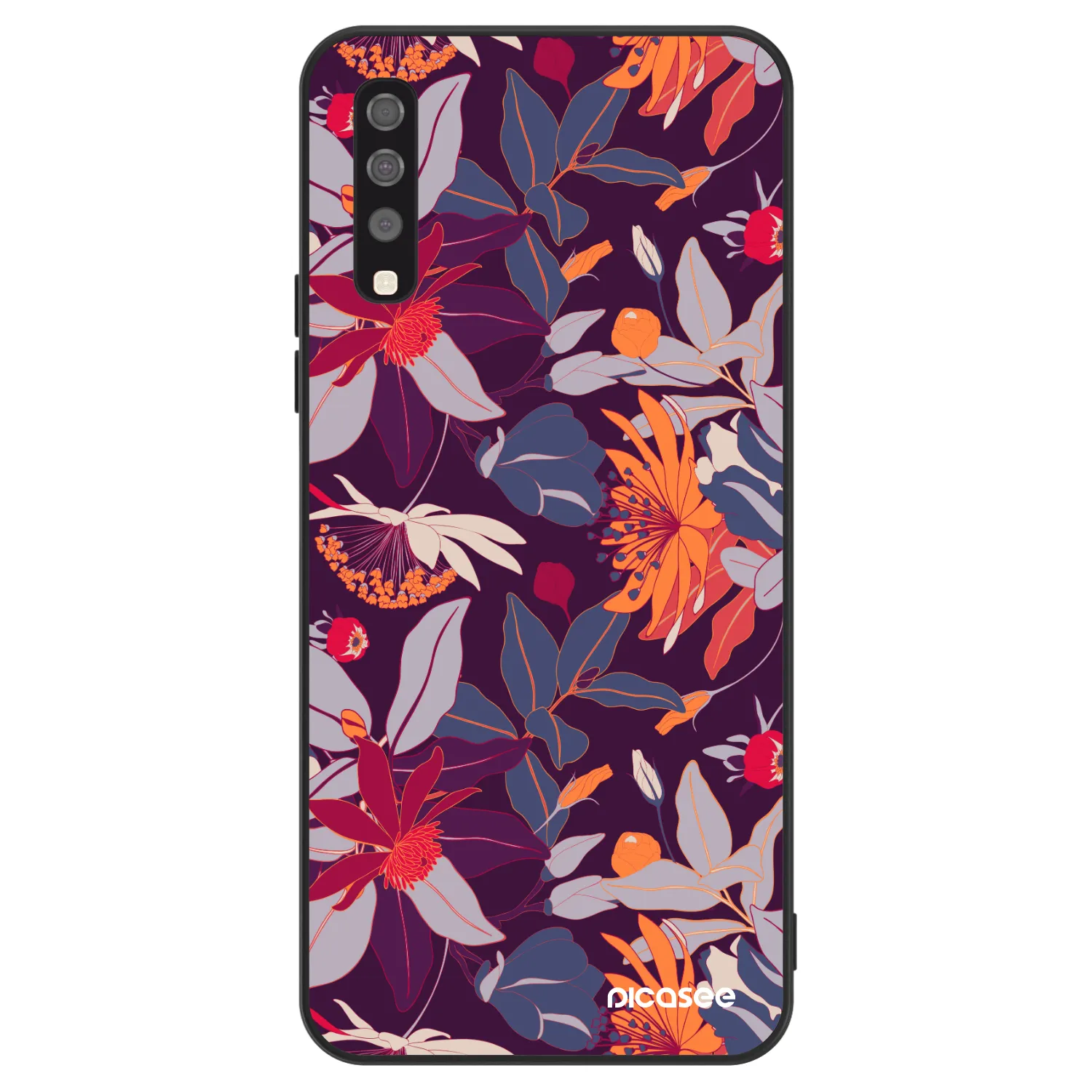 Picasee ULTIMATE CASE pentru Samsung Galaxy A70 A705F - Purple Leaf