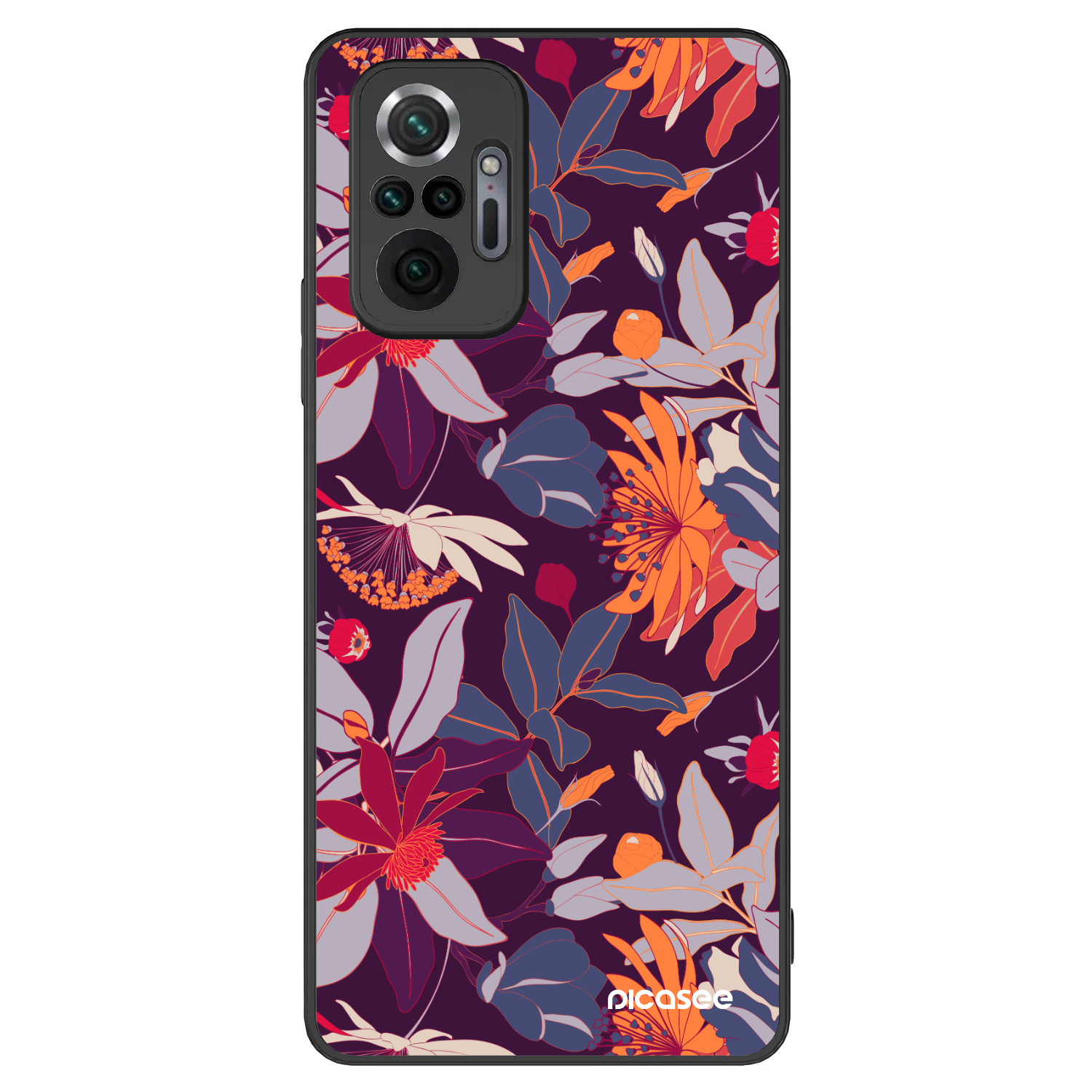 Picasee ULTIMATE CASE pentru Xiaomi Redmi Note 10 Pro - Purple Leaf