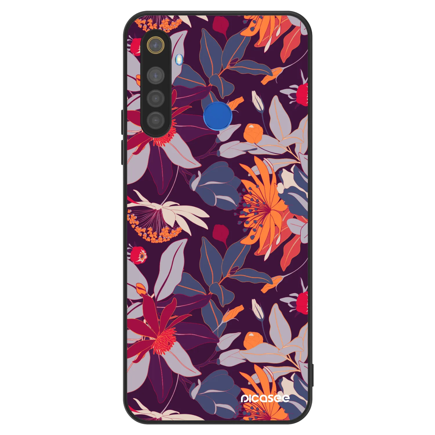 Picasee ULTIMATE CASE pentru Realme 5 - Purple Leaf