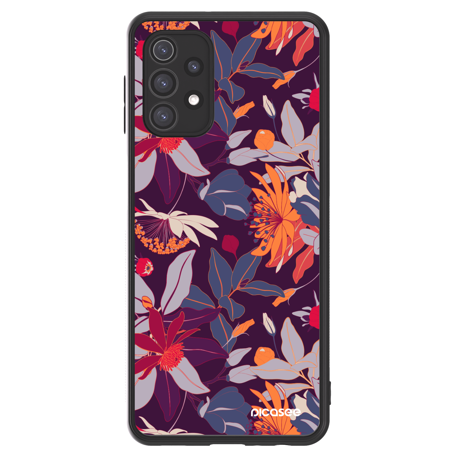 Picasee ULTIMATE CASE pentru Samsung Galaxy A32 5G A326B - Purple Leaf