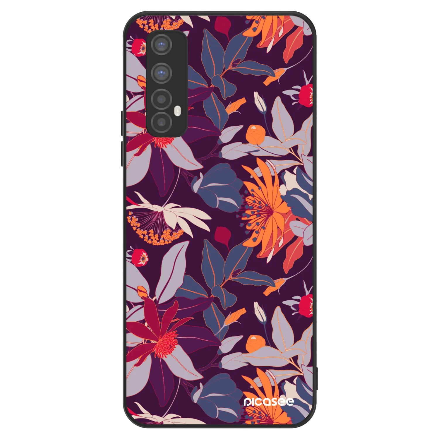 Picasee ULTIMATE CASE pentru Realme 7 - Purple Leaf