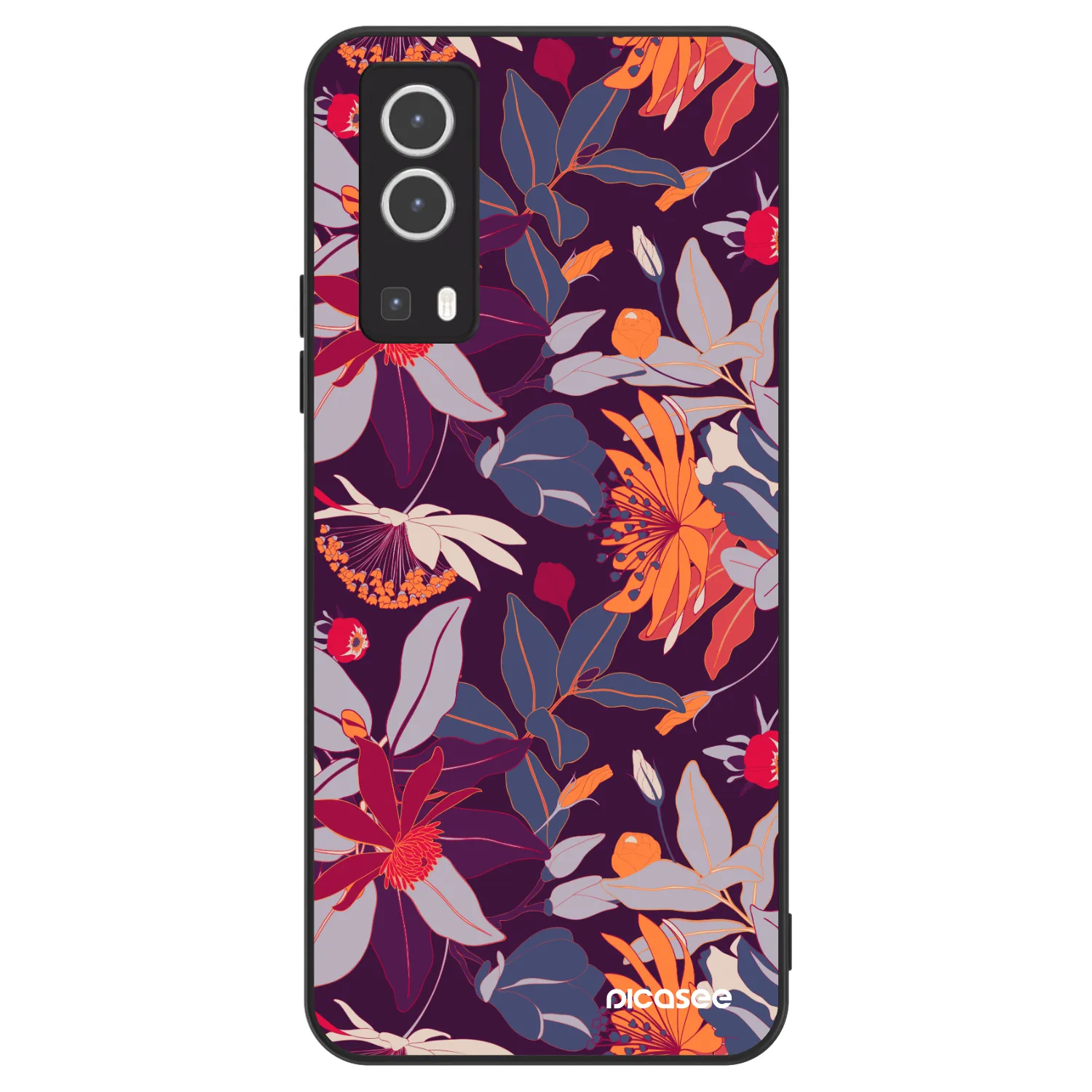 Picasee ULTIMATE CASE pentru Vivo Y72 5G - Purple Leaf