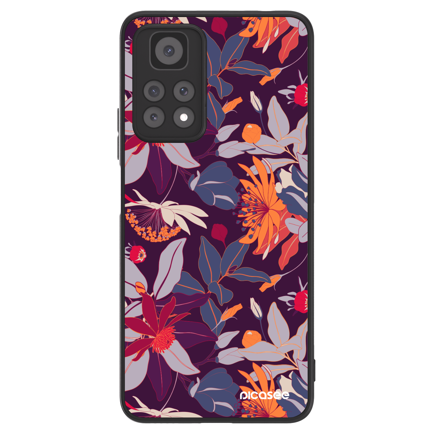 Picasee ULTIMATE CASE pentru Xiaomi Redmi Note 11 Pro 5G - Purple Leaf