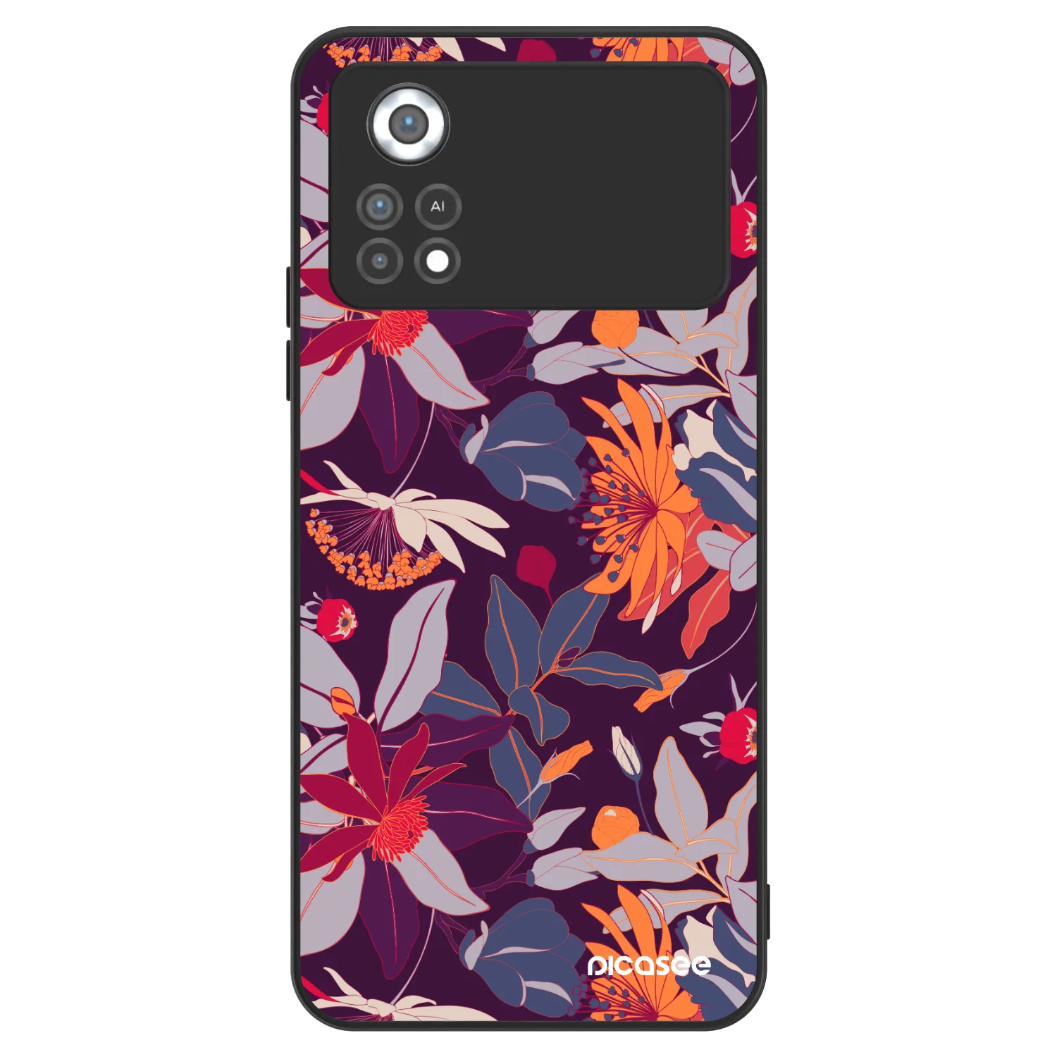 Picasee ULTIMATE CASE pentru Xiaomi Poco X4 Pro 5G - Purple Leaf