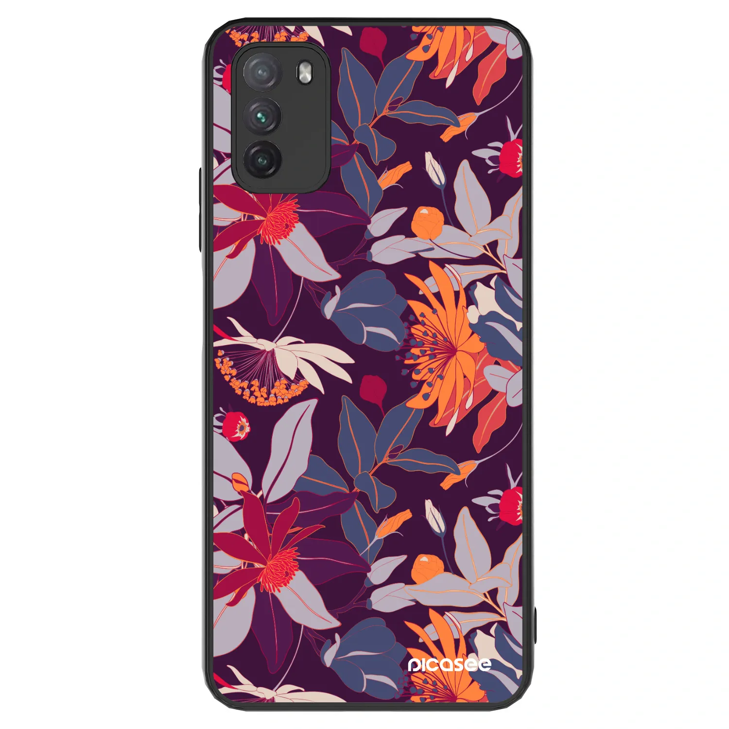Picasee ULTIMATE CASE pentru Xiaomi Poco M3 - Purple Leaf