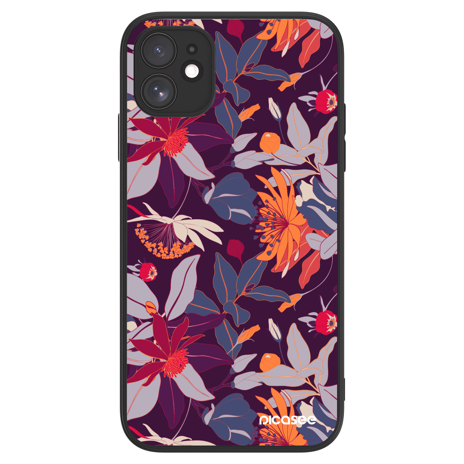 Picasee ULTIMATE CASE MagSafe pentru Apple iPhone 11 - Purple Leaf