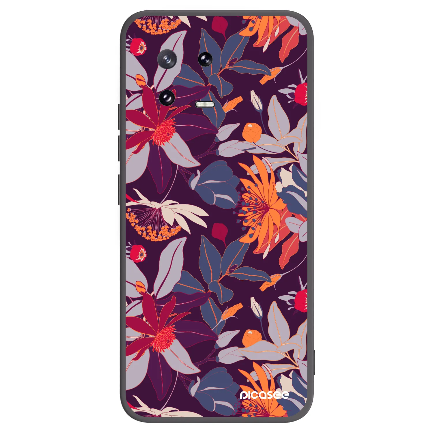 Picasee husă neagră din silicon pentru Xiaomi 13 Pro - Purple Leaf