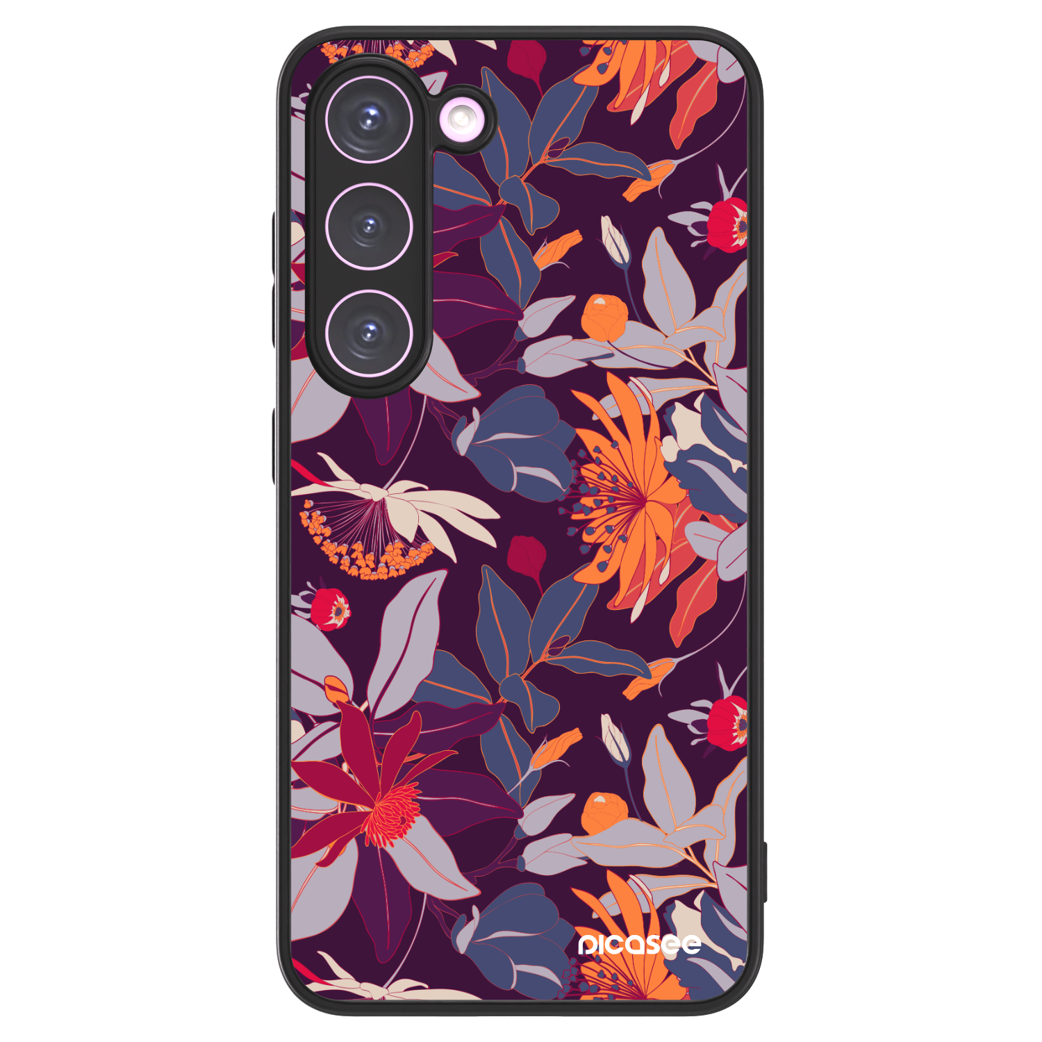 Picasee ULTIMATE CASE PowerShare pentru Samsung Galaxy S23 5G - Purple Leaf