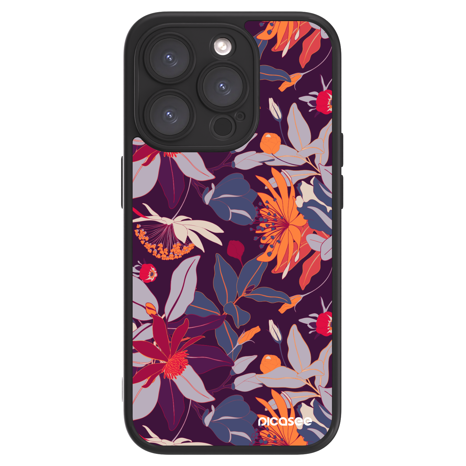 Picasee ULTIMATE CASE pentru Apple iPhone 15 Pro - Purple Leaf