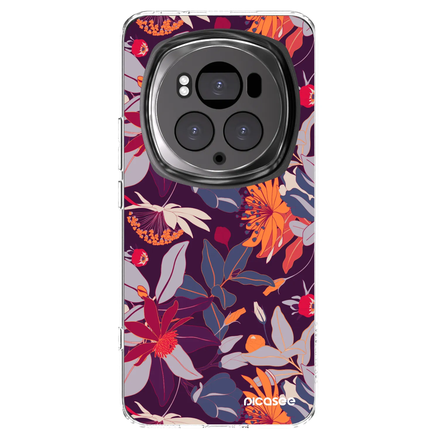 Picasee husă transparentă din silicon pentru Honor Magic6 Pro - Purple Leaf
