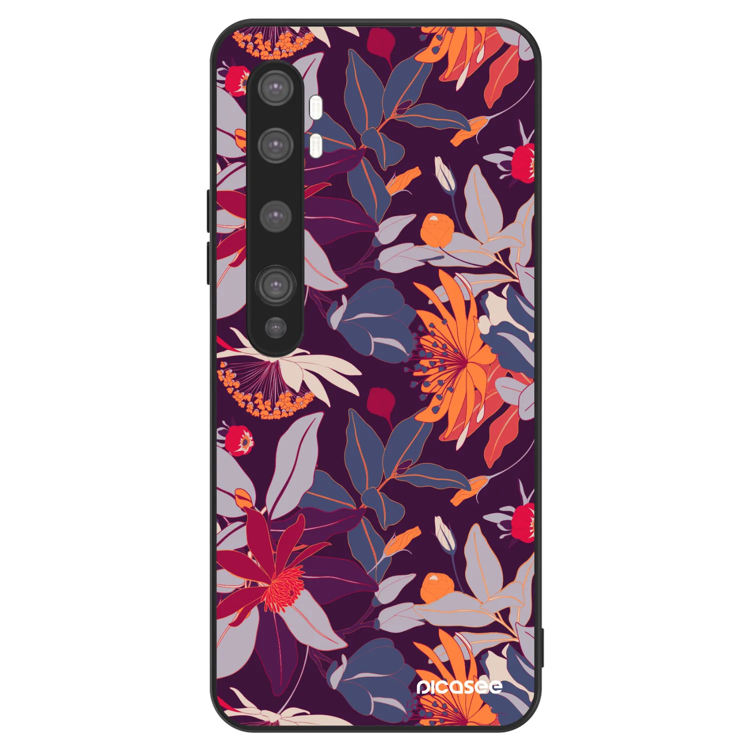 Picasee ULTIMATE CASE pentru Xiaomi Mi Note 10 (Pro) - Purple Leaf