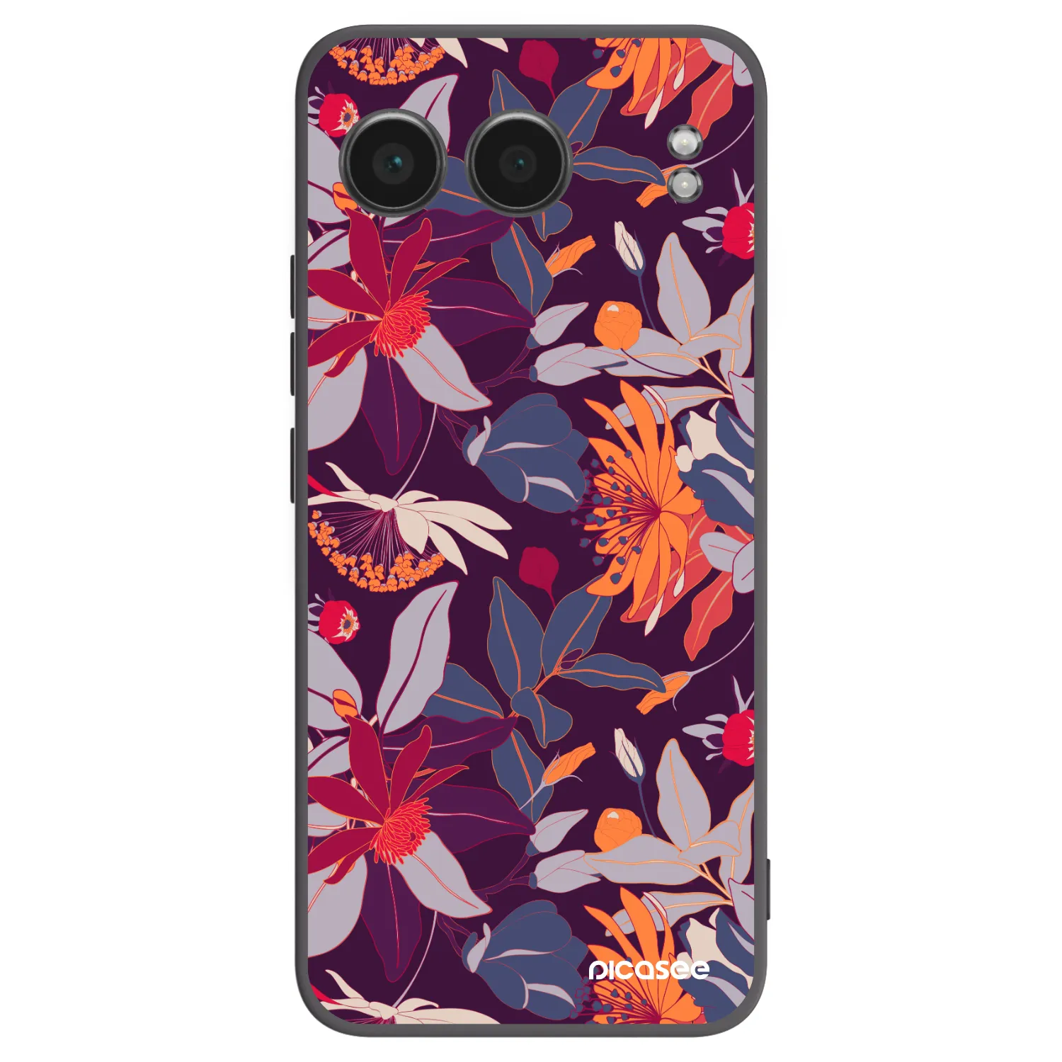 Picasee husă neagră din silicon pentru OnePlus Nord 4 - Purple Leaf