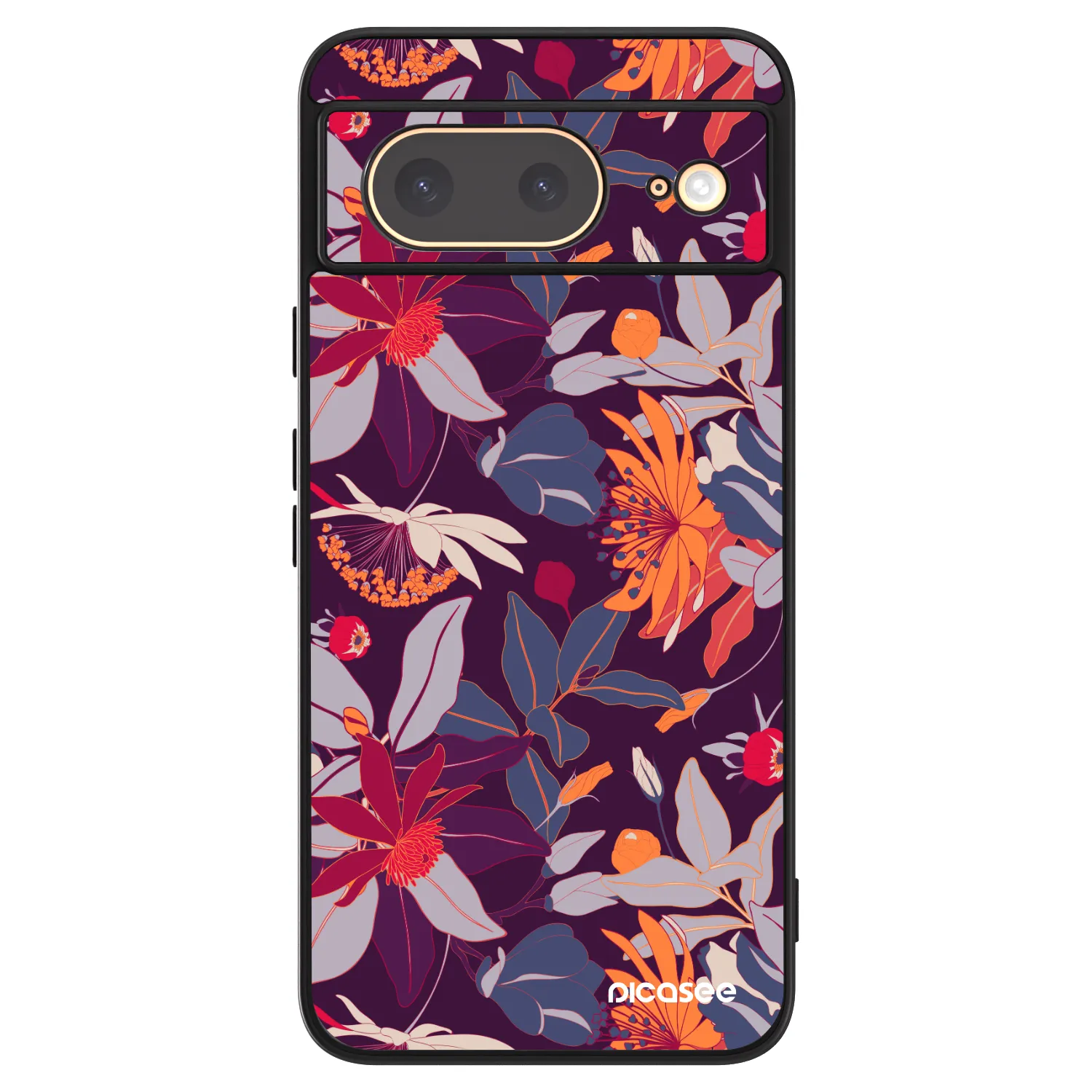 Picasee ULTIMATE CASE pentru Google Pixel 8 - Purple Leaf