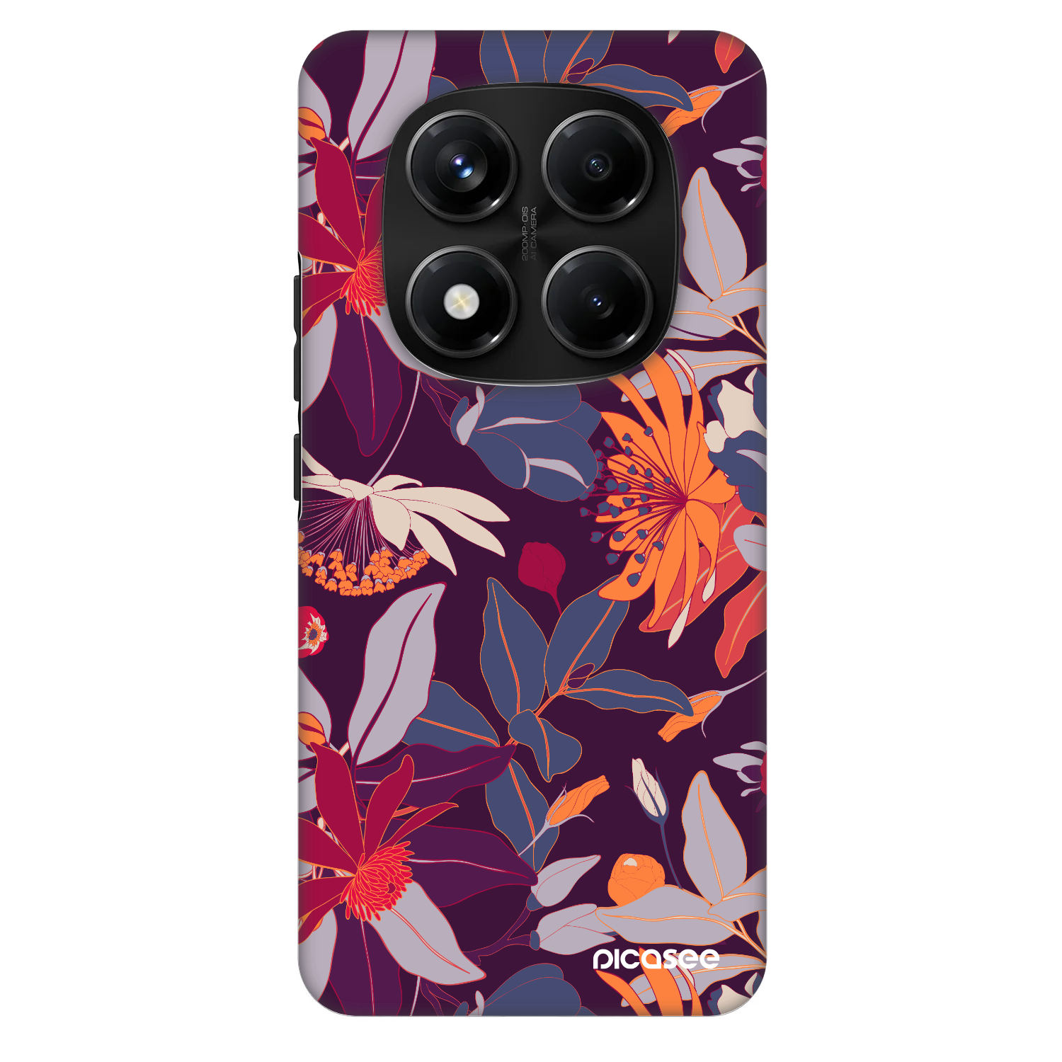 Picasee Fashion Case pentru Xiaomi Redmi Note 14 Pro+ 5G - Purple Leaf