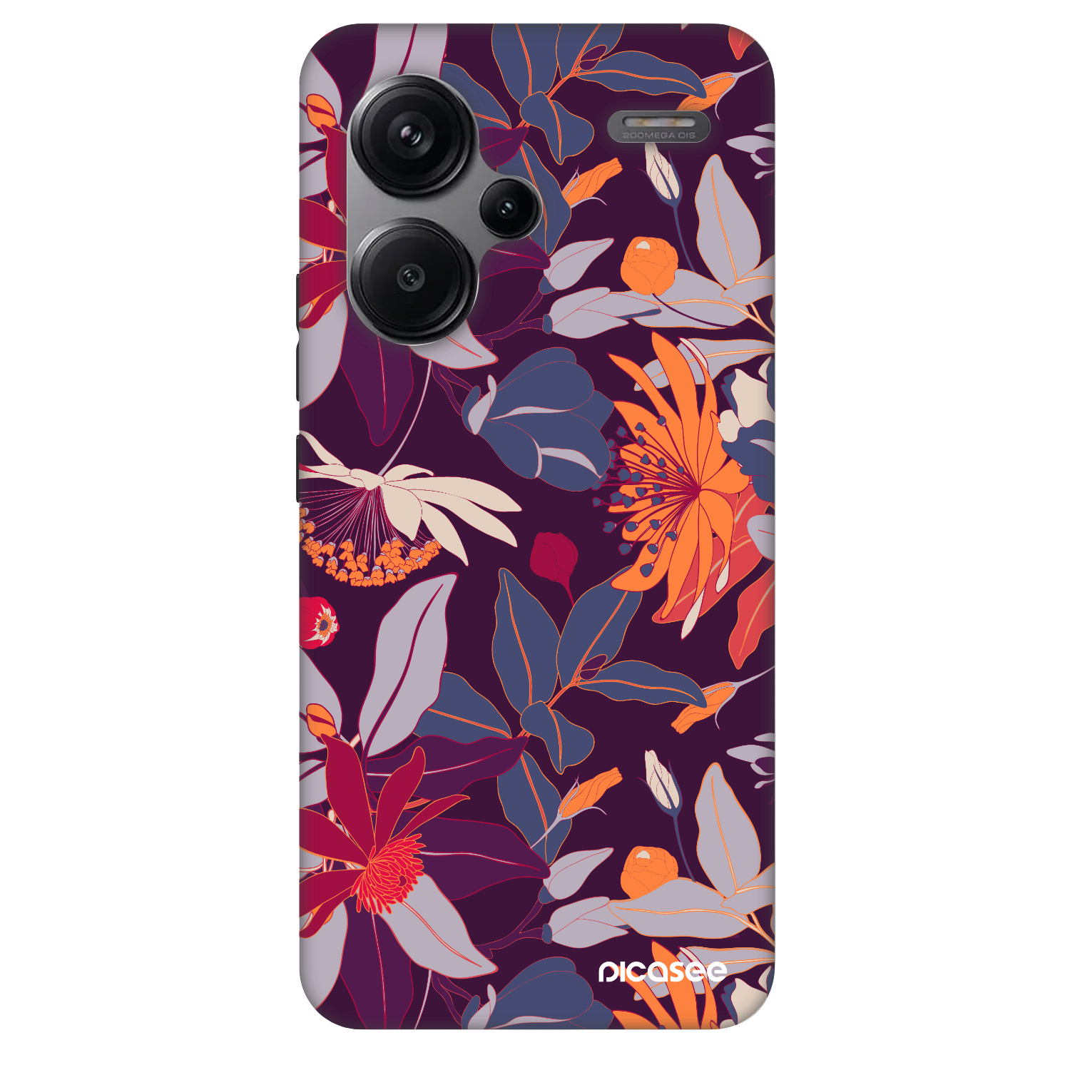 Picasee Fashion Case pentru Xiaomi Redmi Note 13 Pro+ 5G - Purple Leaf