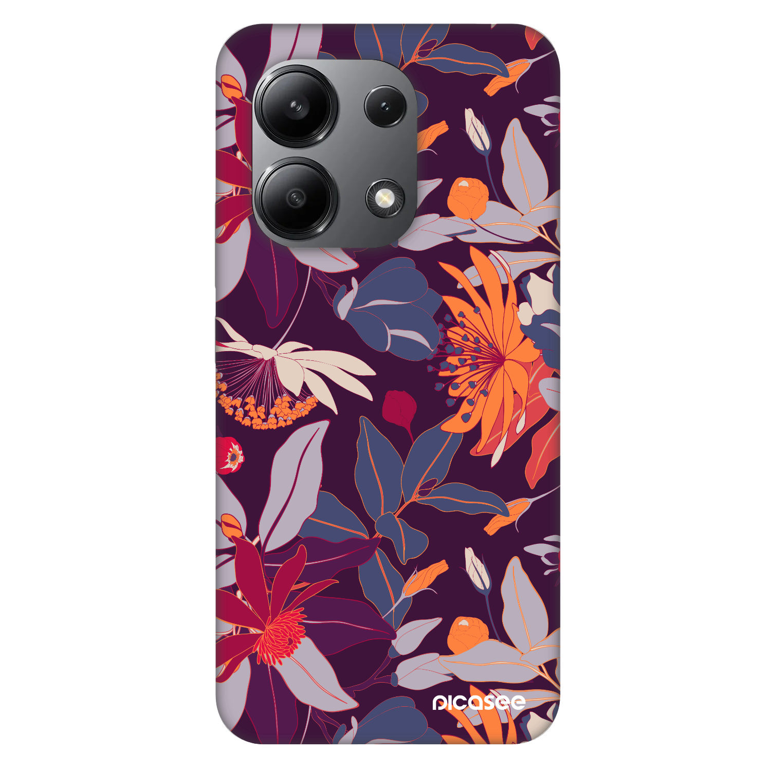 Picasee Fashion Case pentru Xiaomi Redmi Note 13 4G - Purple Leaf