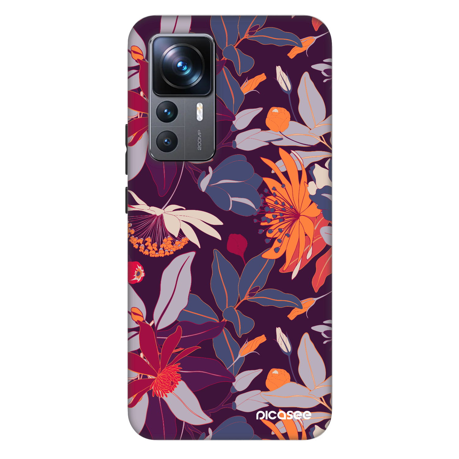 Picasee Fashion Case pentru Xiaomi 12T Pro - Purple Leaf