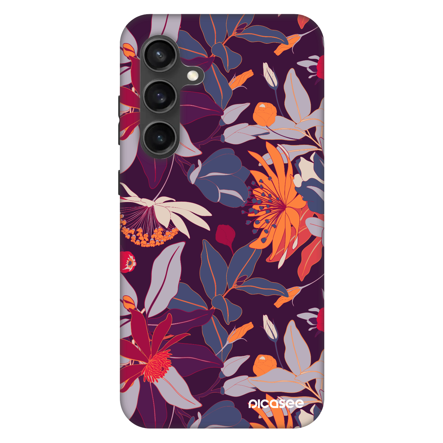 Picasee Fashion Case pentru Samsung Galaxy S24 FE S721B - Purple Leaf