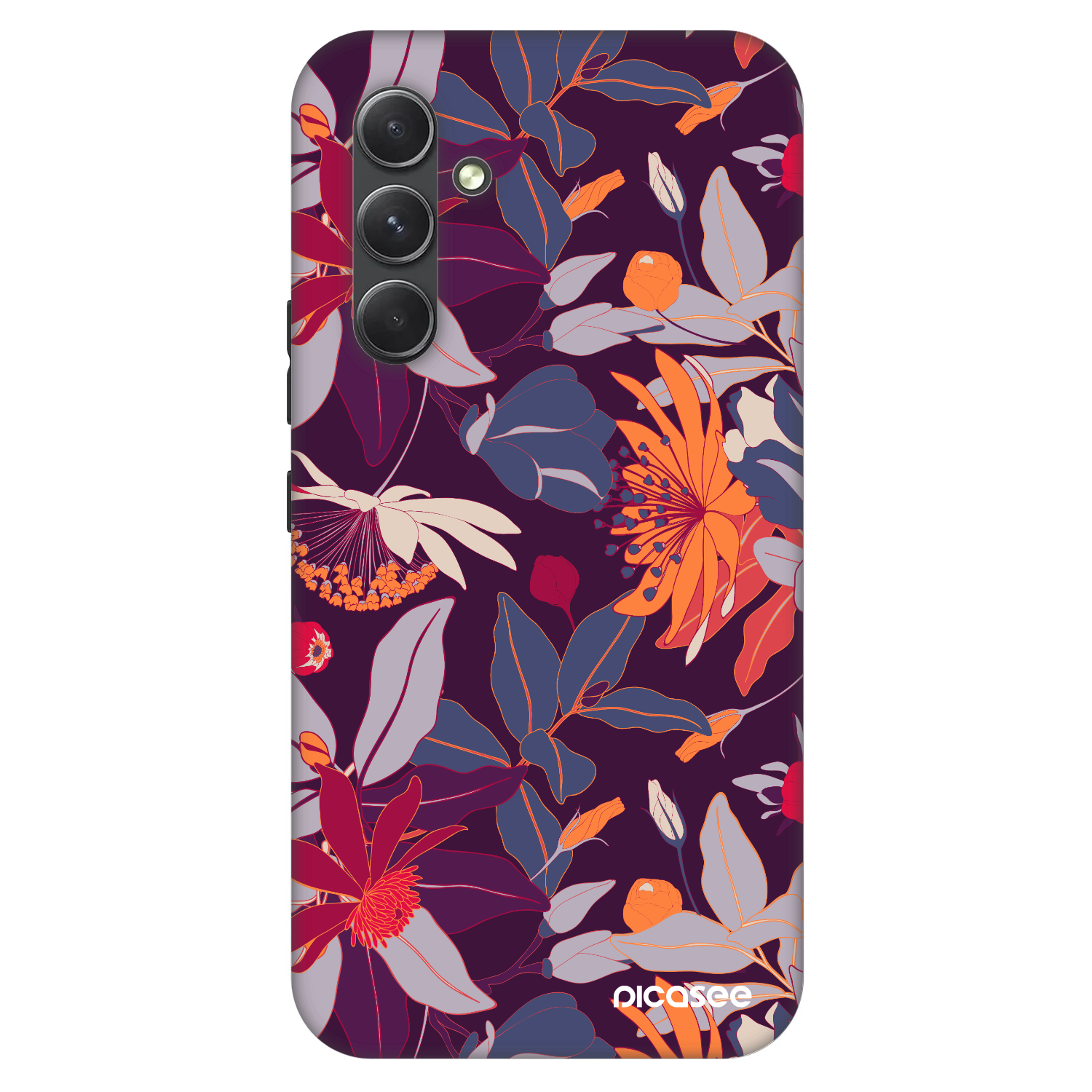 Picasee Fashion Case pentru Samsung Galaxy A54 5G A546B - Purple Leaf