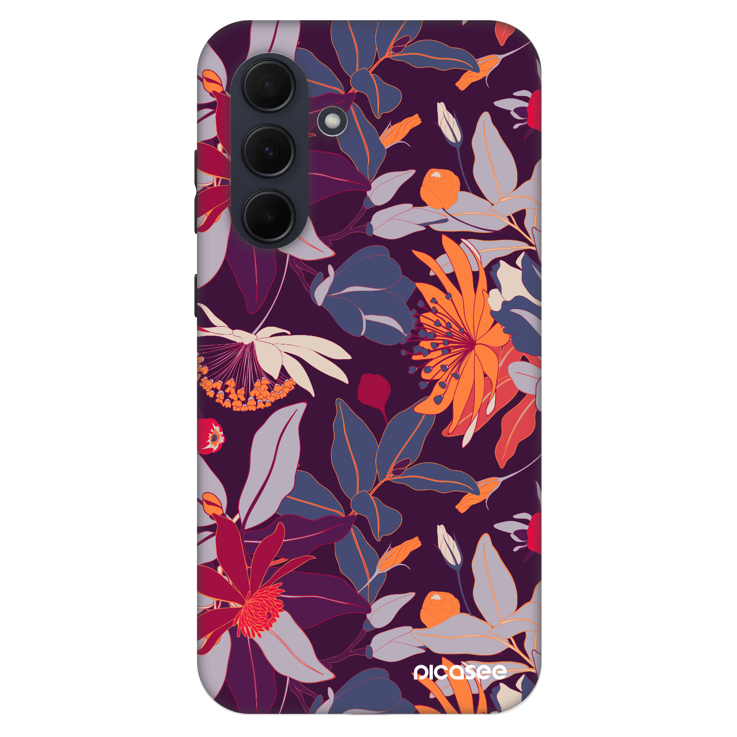 Picasee Fashion Case pentru Samsung Galaxy A35 5G A356B - Purple Leaf