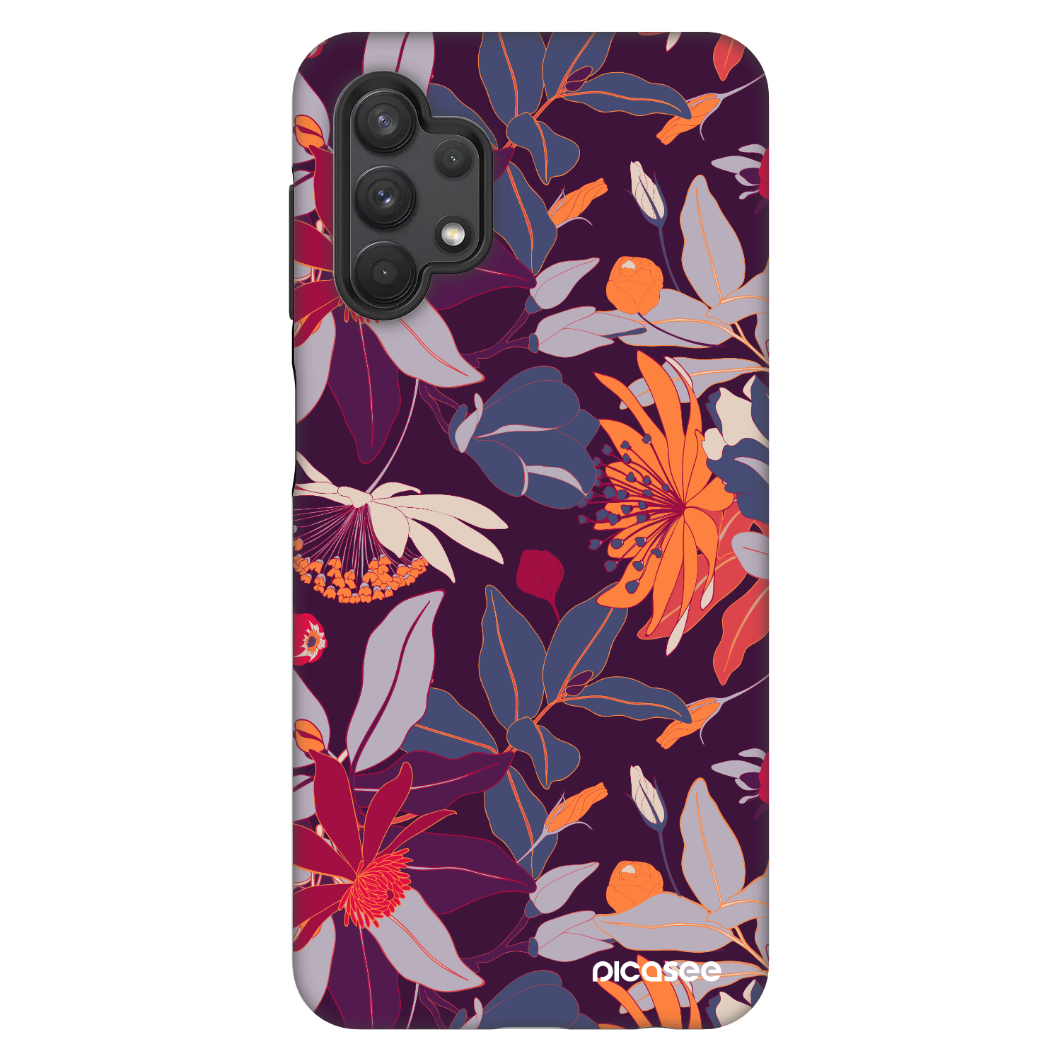 Picasee Fashion Case pentru Samsung Galaxy A32 5G A326B - Purple Leaf