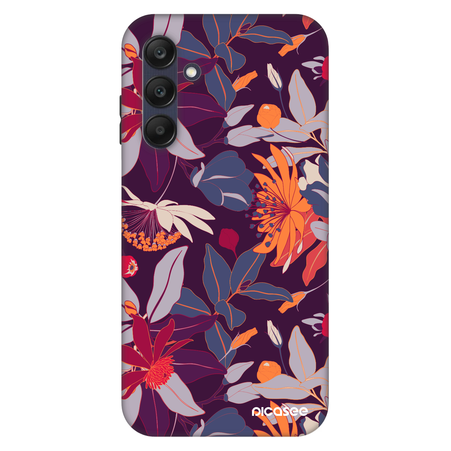 Picasee Fashion Case pentru Samsung Galaxy A25 A256B 5G - Purple Leaf