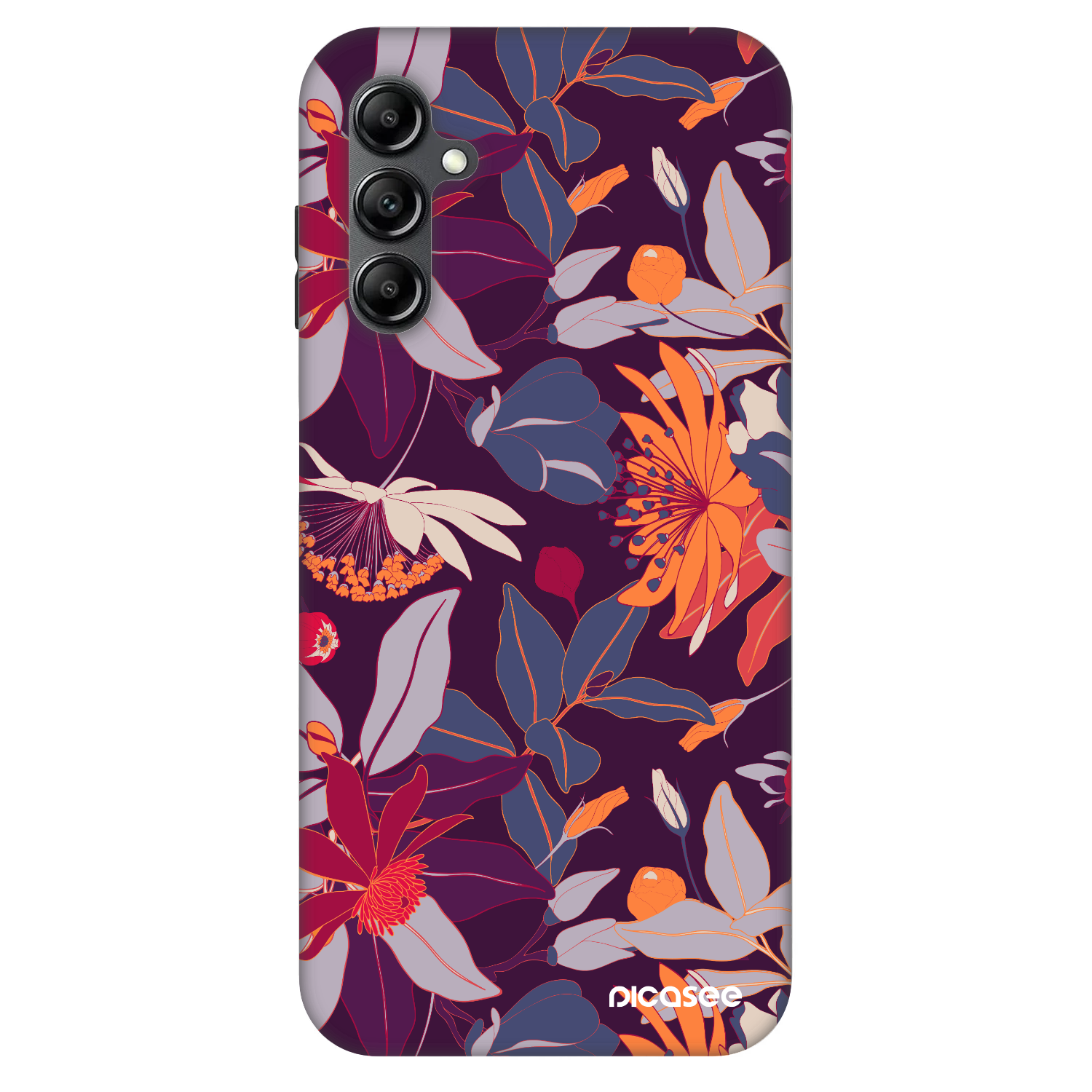 Picasee Fashion Case pentru Samsung Galaxy A14 5G A146P - Purple Leaf