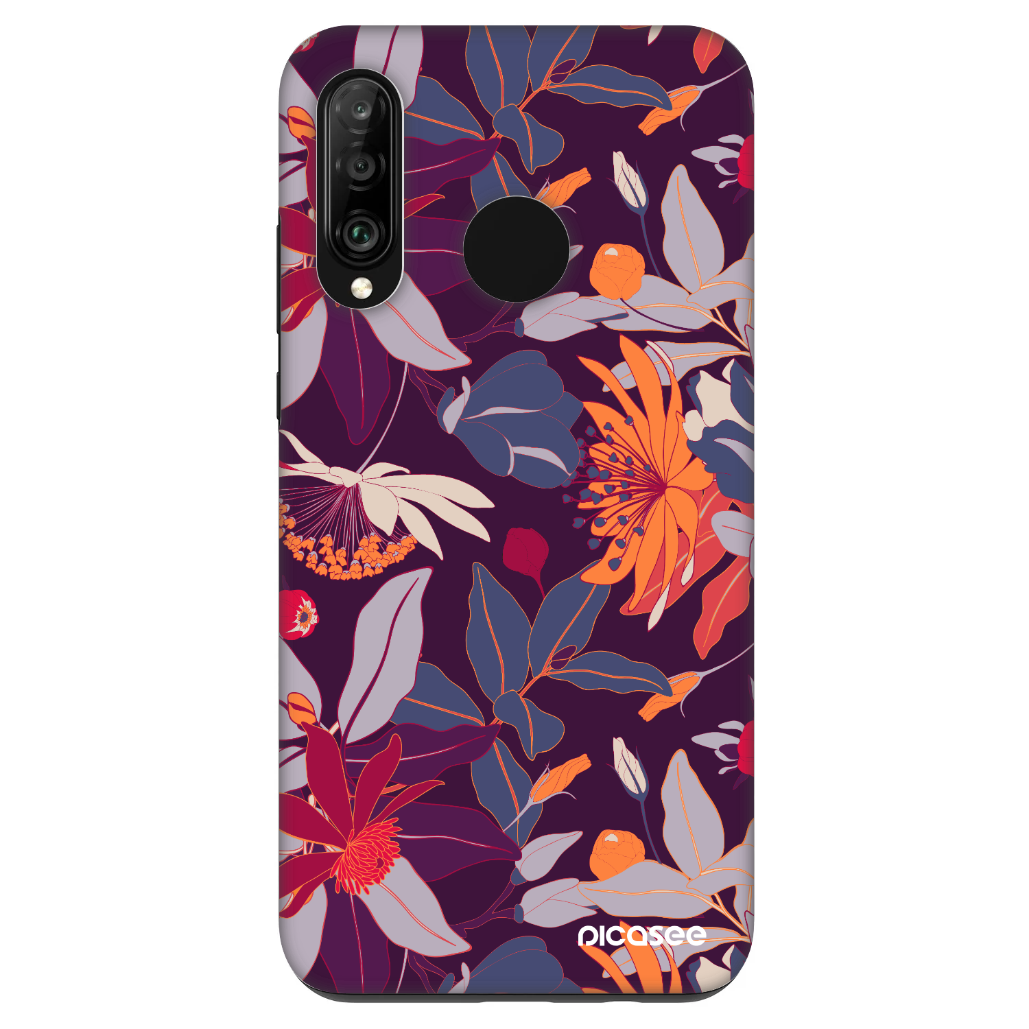 Picasee Fashion Case pentru Huawei P30 Lite - Purple Leaf