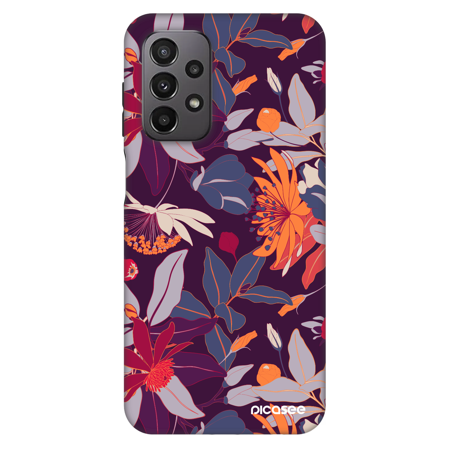 Picasee Fashion Case pentru Samsung Galaxy A23 A235F 4G - Purple Leaf