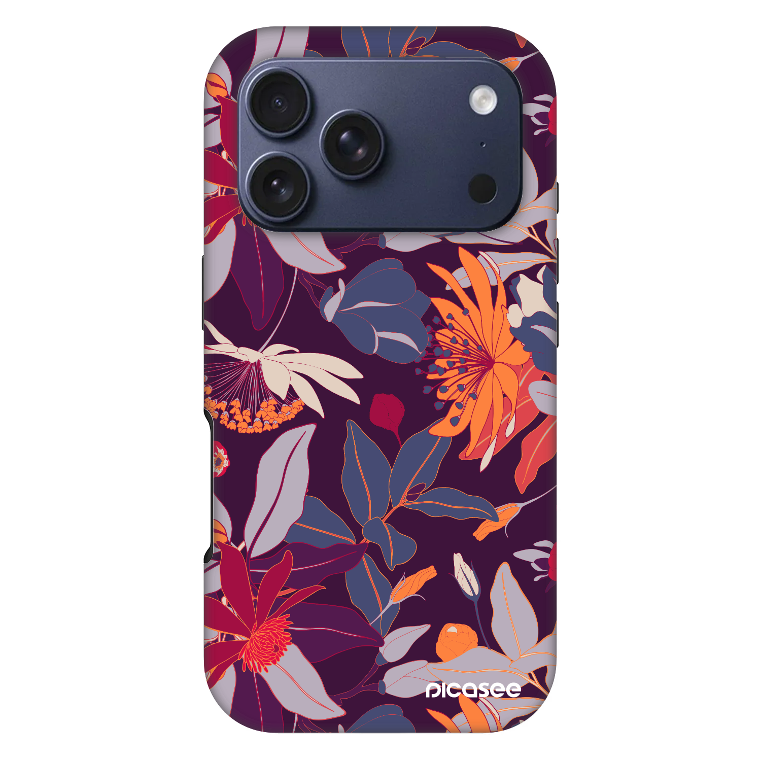 Picasee Fashion Case MagSafe pentru Apple iPhone 17 Pro - Purple Leaf