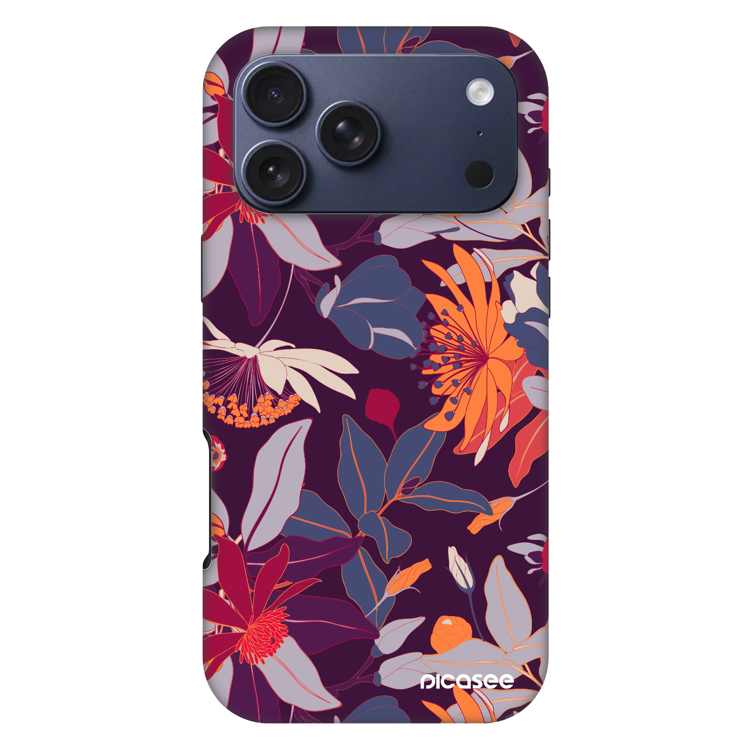 Picasee Fashion Case MagSafe pentru Apple iPhone 17 Pro Max - Purple Leaf