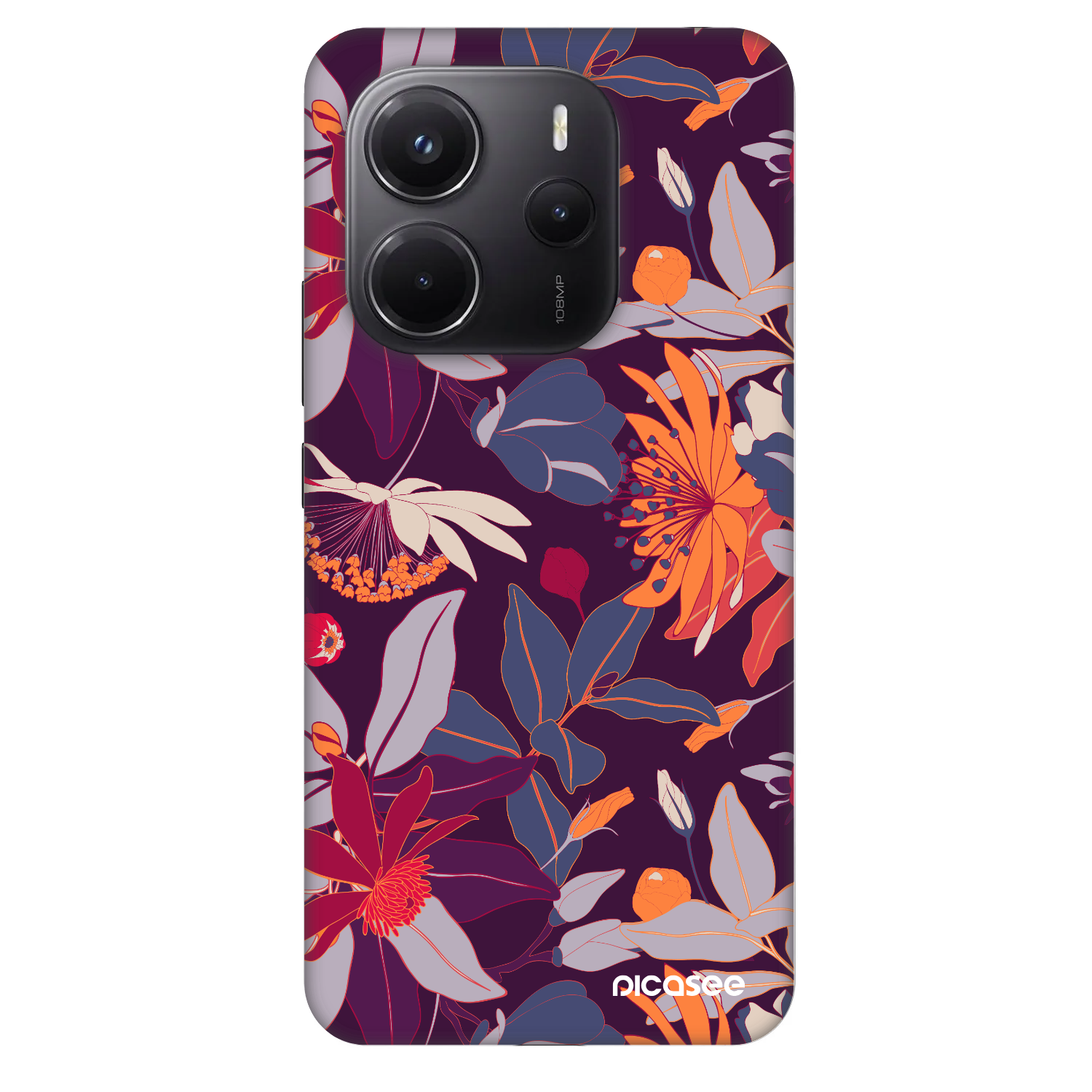 Picasee Fashion Case pentru Xiaomi Redmi Note 14 4G - Purple Leaf