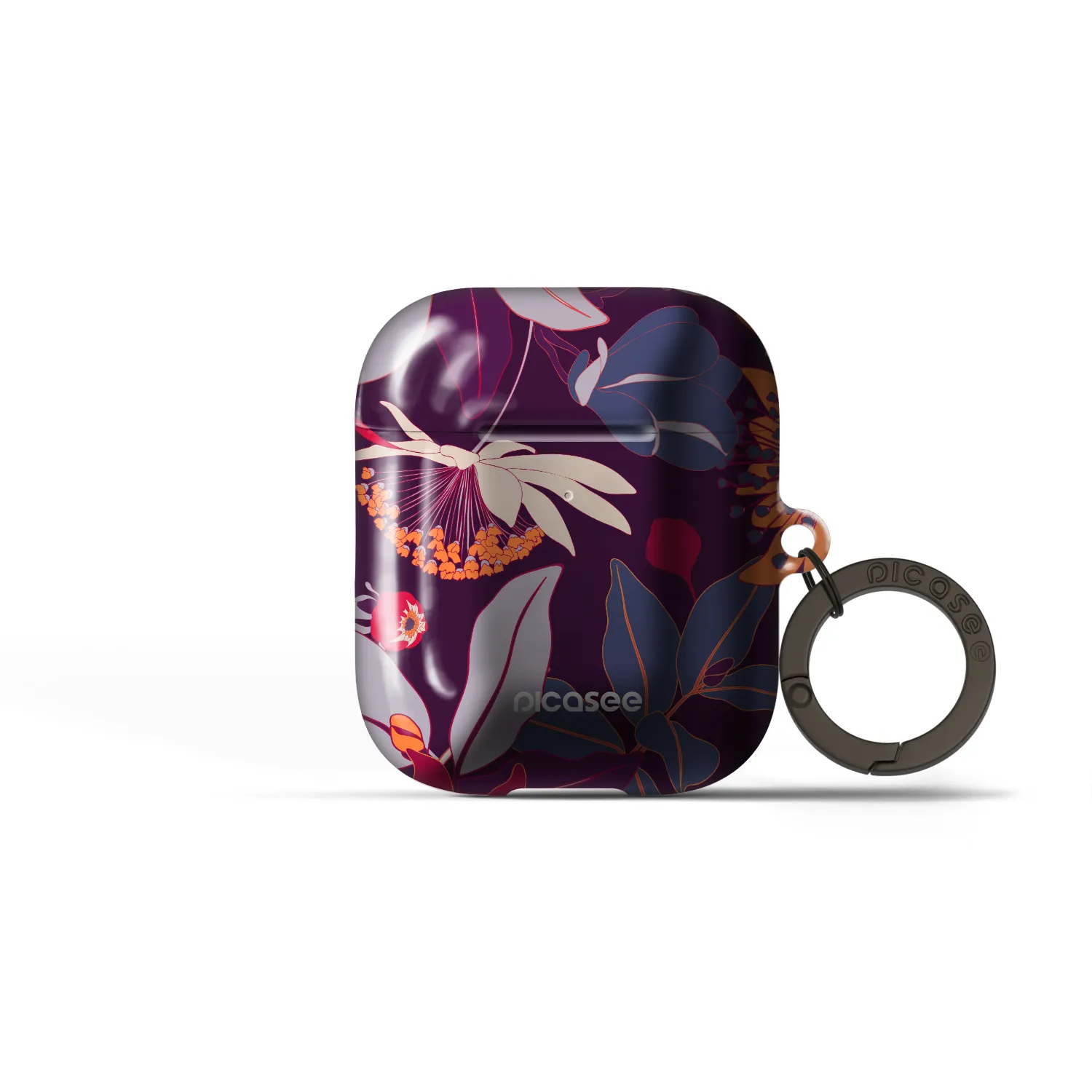 Picasee Obal pro Apple AirPods 1 - Purple Leaf