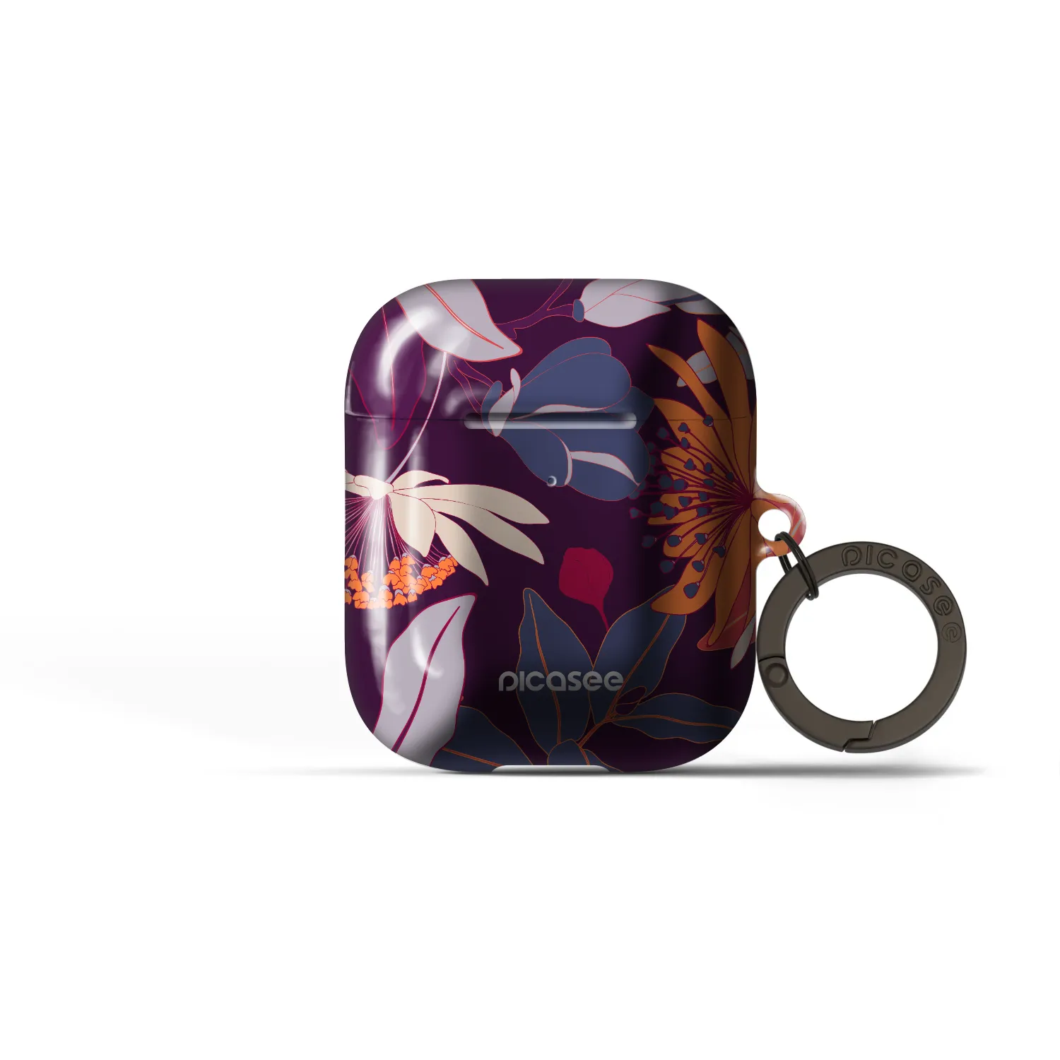 Picasee Obal pro Apple AirPods 2 - Purple Leaf
