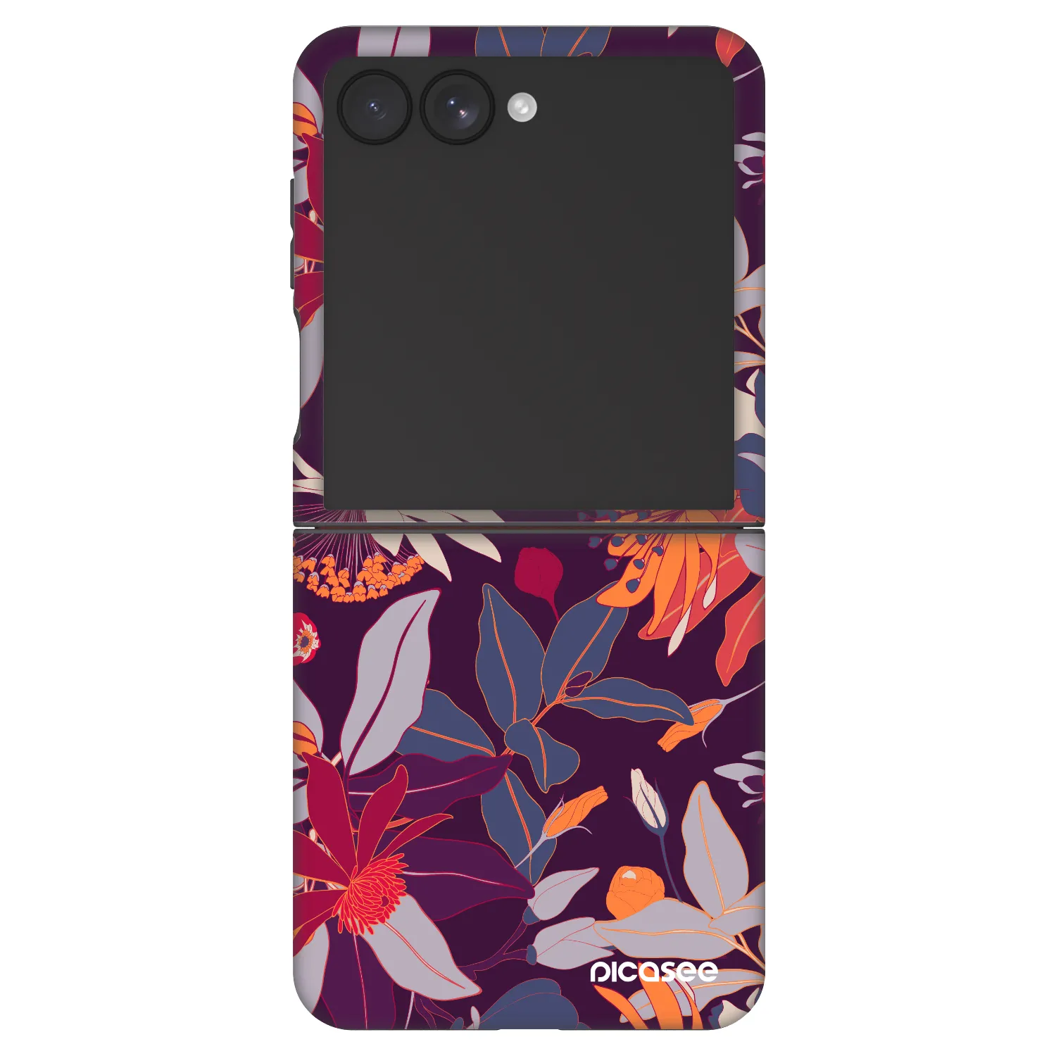 Picasee Fashion Case pentru Samsung Galaxy Z Flip7 5G - Purple Leaf