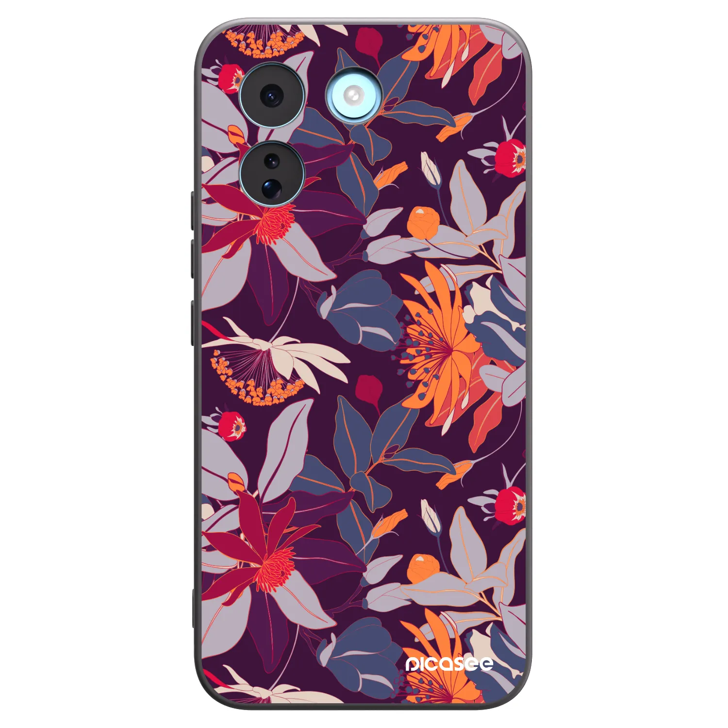 Picasee husă neagră din silicon pentru Xiaomi Redmi Note 17 Pro MAX 5G - Purple Leaf
