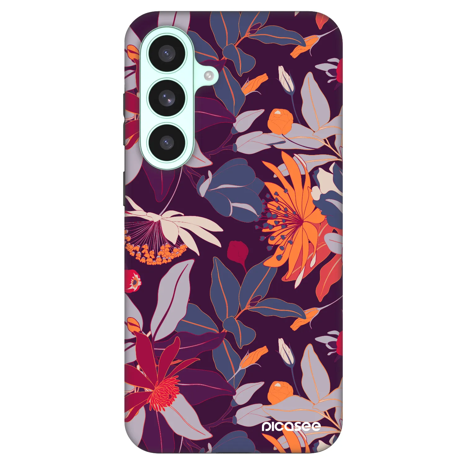 Picasee Fashion Case PowerShare pro Samsung Galaxy S26 FE - Purple Leaf