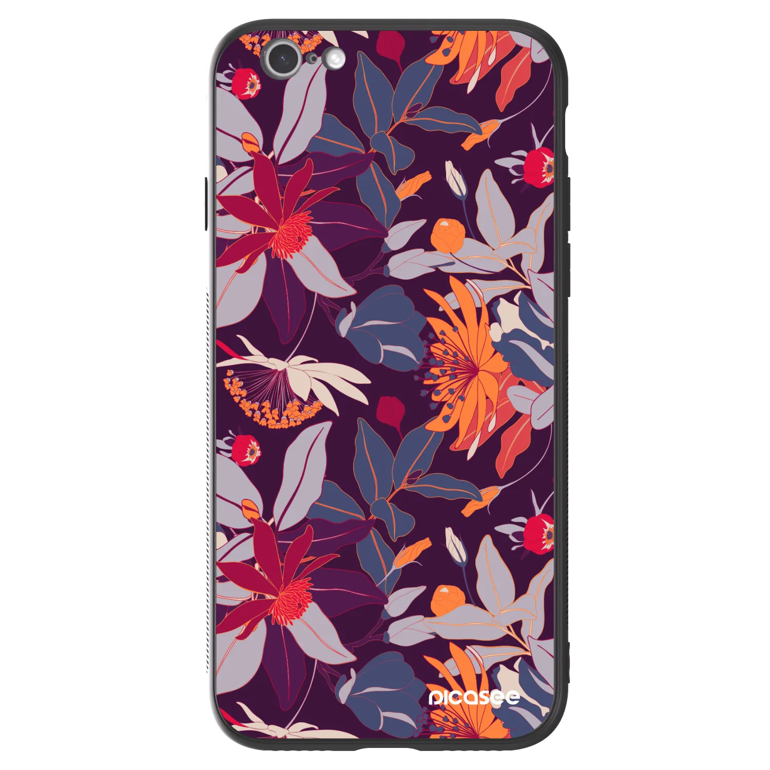 Picasee ULTIMATE CASE pentru Apple iPhone 6/6S - Purple Leaf
