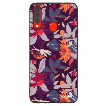 Husă pentru Samsung Galaxy A20s - Purple Leaf