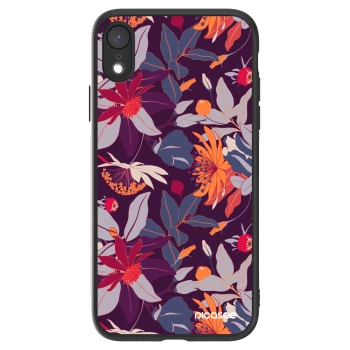 Picasee ULTIMATE CASE pentru Apple iPhone XR - Purple Leaf