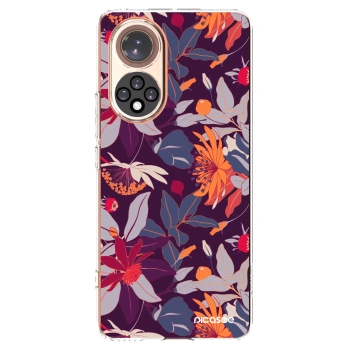 Picasee husă transparentă din silicon pentru Huawei Nova 9 - Purple Leaf