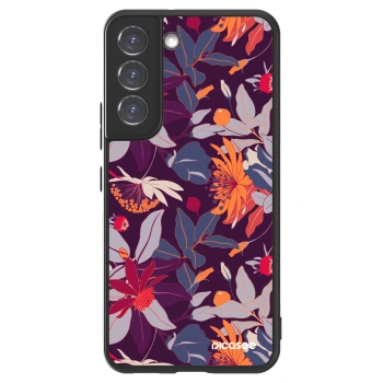 Picasee ULTIMATE CASE pentru Samsung Galaxy S22 5G - Purple Leaf